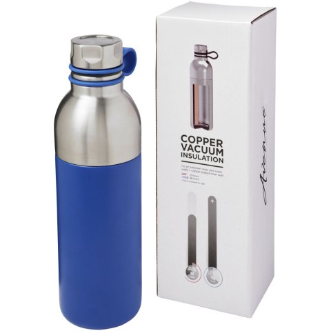 Miedziany izolowany próżniowo bidon Koln o pojemności 590 ml niebieski Miedziany izolowany próżniowo bidon Koln o pojemności 590 ml niebieski