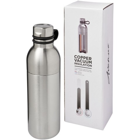 Miedziany izolowany próżniowo bidon Koln o pojemności 590 ml srebrny Miedziany izolowany próżniowo bidon Koln o pojemności 590 ml srebrny