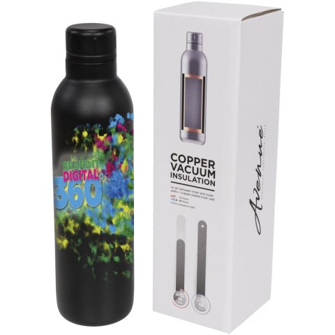 Sportowy bidon izolowany próżniowo Thor 510 ml czarny Sportowy bidon izolowany próżniowo Thor 510 ml czarny