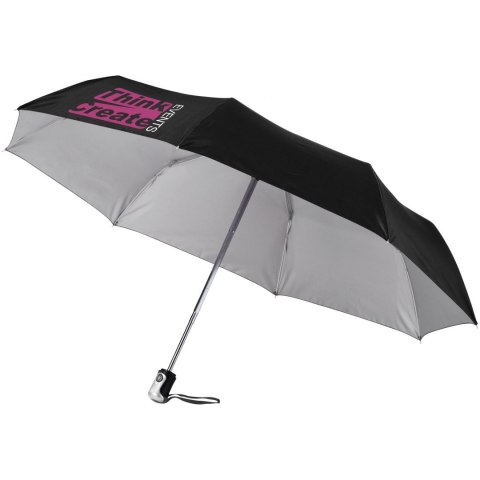 Automatyczny parasol składany 21,5" Alex czarny, srebrny Automatyczny parasol składany 21,5" Alex czarny, srebrny