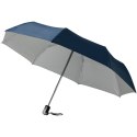 Automatyczny parasol składany 21,5" Alex granatowy, srebrny