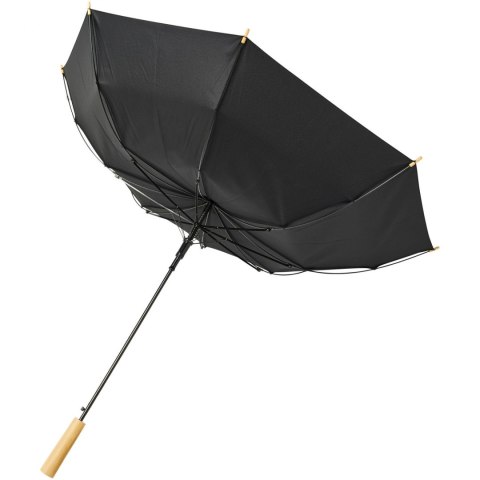 Parasol automatyczny Alina 23" wykonany z plastiku PET z recyklingu czarny Parasol automatyczny Alina 23" wykonany z plastiku PET z recyklingu czarny