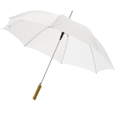 Parasol automatyczny Lisa 23'' z drewnianą rączką biały Parasol automatyczny Lisa 23'' z drewnianą rączką biały