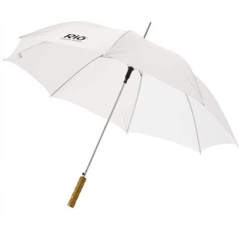 Parasol automatyczny Lisa 23'' z drewnianą rączką biały Parasol automatyczny Lisa 23'' z drewnianą rączką biały