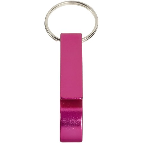 Brelok aluminiowy Tao z otwieraczem do butelek i puszek magenta Brelok aluminiowy Tao z otwieraczem do butelek i puszek magenta