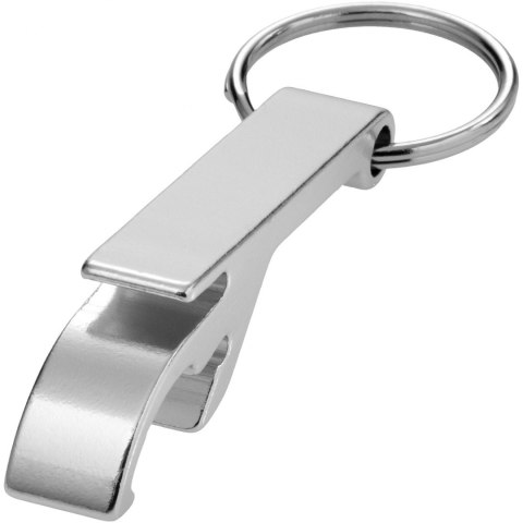 Brelok aluminiowy Tao z otwieraczem do butelek i puszek srebrny
