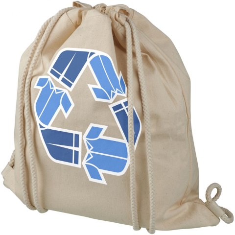 Plecak Pheebs z bawełnianym sznurkiem ściągającym z recyklingu o gramaturze 210 g/m² natural Plecak Pheebs z bawełnianym sznurkiem ściągającym z recyklingu o gramaturze 210 g/m² natural
