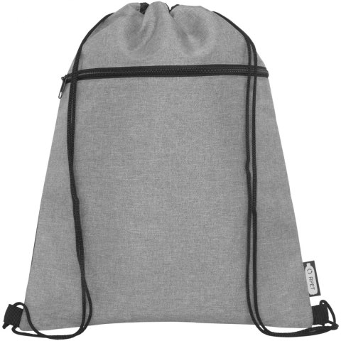 Plecak Ross ściągany sznurkiem z plastiku z recyclingu heather medium grey Plecak Ross ściągany sznurkiem z plastiku z recyclingu heather medium grey