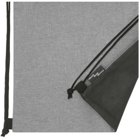 Plecak Ross ściągany sznurkiem z plastiku z recyclingu heather medium grey Plecak Ross ściągany sznurkiem z plastiku z recyclingu heather medium grey