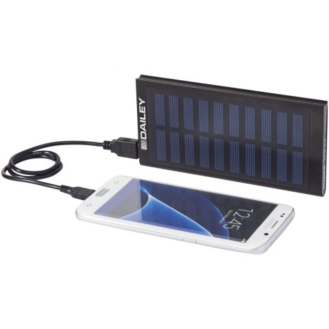 Powerbank solarny Stellar 8000 mAh czarny Powerbank solarny Stellar 8000 mAh czarny