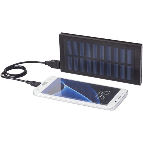 Powerbank solarny Stellar 8000 mAh czarny Powerbank solarny Stellar 8000 mAh czarny