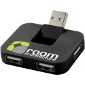 Rozdzielacz USB Gaia 4-portowy czarny