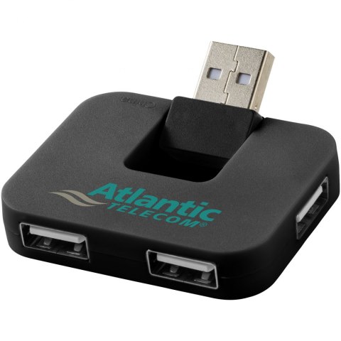 Rozdzielacz USB Gaia 4-portowy czarny Rozdzielacz USB Gaia 4-portowy czarny