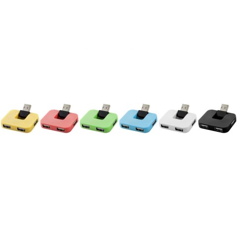 Rozdzielacz USB Gaia 4-portowy czarny Rozdzielacz USB Gaia 4-portowy czarny
