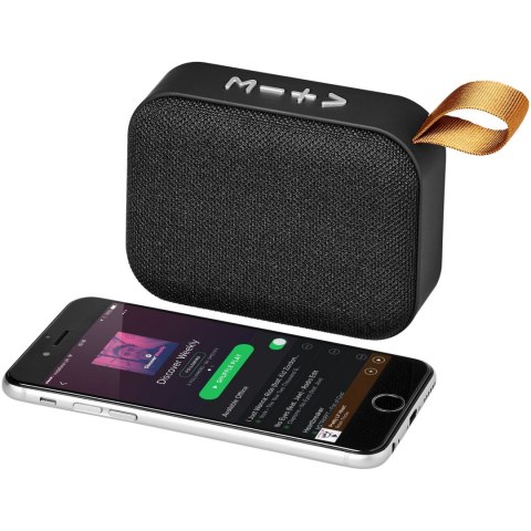 Materiałowy głośnik Bluetooth® Fashion czarny Materiałowy głośnik Bluetooth® Fashion czarny