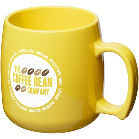 Kubek Classic wykonany z tworzywa sztucznego o pojemności 300 ml żółty Kubek Classic wykonany z tworzywa sztucznego o pojemności 300 ml żółty