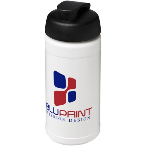 Bidon Baseline® Plus o pojemności 500 ml z wieczkiem zaciskowym biały, czarny Bidon Baseline® Plus o pojemności 500 ml z wieczkiem zaciskowym biały, czarny