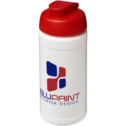 Bidon Baseline® Plus o pojemności 500 ml z wieczkiem zaciskowym biały, czerwony Bidon Baseline® Plus o pojemności 500 ml z wieczkiem zaciskowym biały, czerwony