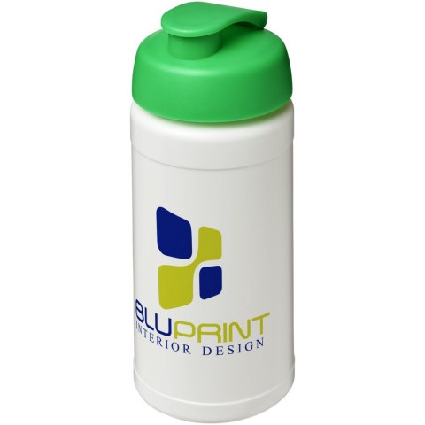 Bidon Baseline® Plus o pojemności 500 ml z wieczkiem zaciskowym biały, zielony Bidon Baseline® Plus o pojemności 500 ml z wieczkiem zaciskowym biały, zielony