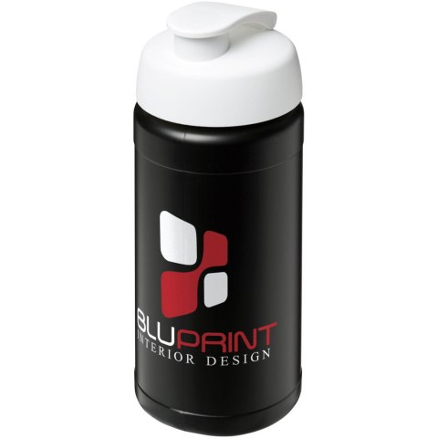 Bidon Baseline® Plus o pojemności 500 ml z wieczkiem zaciskowym czarny, biały Bidon Baseline® Plus o pojemności 500 ml z wieczkiem zaciskowym czarny, biały