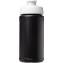 Bidon Baseline® Plus o pojemności 500 ml z wieczkiem zaciskowym czarny, biały