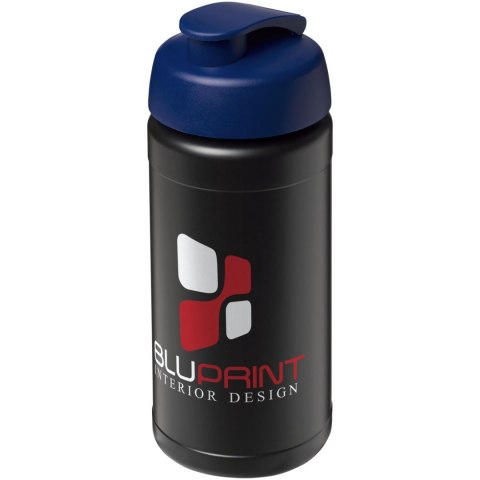 Bidon Baseline® Plus o pojemności 500 ml z wieczkiem zaciskowym czarny, niebieski Bidon Baseline® Plus o pojemności 500 ml z wieczkiem zaciskowym czarny, niebieski