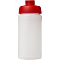 Bidon Baseline® Plus o pojemności 500 ml z wieczkiem zaciskowym przezroczysty, czerwony Bidon Baseline® Plus o pojemności 500 ml z wieczkiem zaciskowym przezroczysty, czerwony
