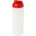 Bidon Baseline® Plus o pojemności 750 ml z wieczkiem zaciskowym i uchwytem przezroczysty, czerwony