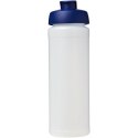 Bidon Baseline® Plus o pojemności 750 ml z wieczkiem zaciskowym i uchwytem przezroczysty, niebieski