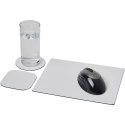 Podkładka pod mysz Brite-Mat® w zestawie z podkładkami pod kubek combo 1 czarny