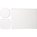 Podkładka pod mysz Brite-Mat® w zestawie z podkładkami pod kubek combo 1 czarny