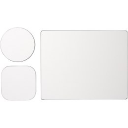 Podkładka pod mysz Brite-Mat® w zestawie z podkładkami pod kubek combo 1 czarny