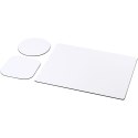 Podkładka pod mysz Brite-Mat® w zestawie z podkładkami pod kubek combo 1 czarny