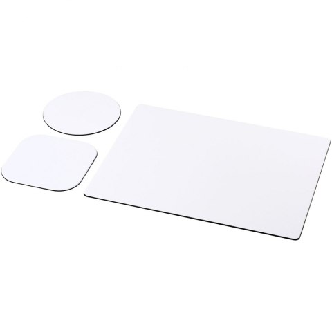 Podkładka pod mysz Brite-Mat® w zestawie z podkładkami pod kubek combo 1 czarny Podkładka pod mysz Brite-Mat® w zestawie z podkładkami pod kubek combo 1 czarny
