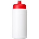 Bidon Baseline® Plus o pojemności 500 ml z wieczkiem sportowym biały, czerwony
