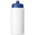 Bidon Baseline® Plus o pojemności 500 ml z wieczkiem sportowym biały, niebieski