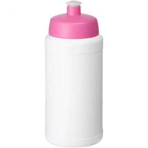 Bidon Baseline® Plus o pojemności 500 ml z wieczkiem sportowym biały, różowy Bidon Baseline® Plus o pojemności 500 ml z wieczkiem sportowym biały, różowy