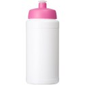 Bidon Baseline® Plus o pojemności 500 ml z wieczkiem sportowym biały, różowy Bidon Baseline® Plus o pojemności 500 ml z wieczkiem sportowym biały, różowy