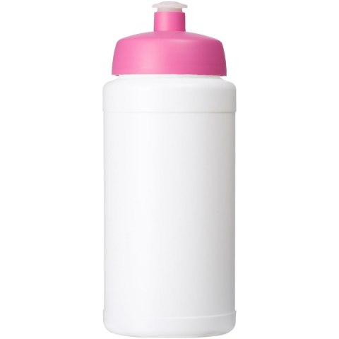 Bidon Baseline® Plus o pojemności 500 ml z wieczkiem sportowym biały, różowy Bidon Baseline® Plus o pojemności 500 ml z wieczkiem sportowym biały, różowy