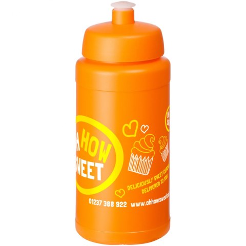 Bidon Baseline® Plus o pojemności 500 ml z wieczkiem sportowym pomarańczowy Bidon Baseline® Plus o pojemności 500 ml z wieczkiem sportowym pomarańczowy