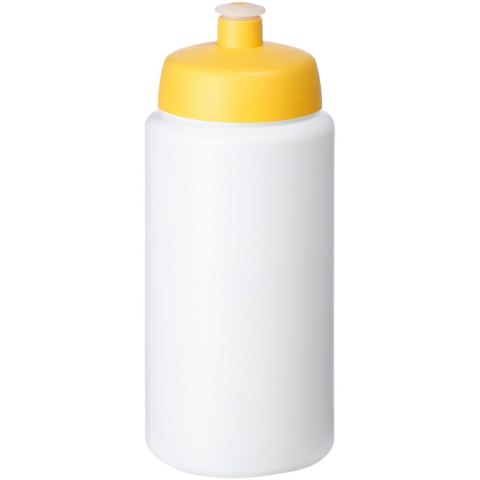 Bidon Baseline® Plus o pojemności 500 ml ze sportowym wieczkiem i uchwytem biały, żółty Bidon Baseline® Plus o pojemności 500 ml ze sportowym wieczkiem i uchwytem biały, żółty