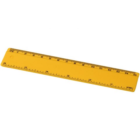 Linijka Renzo o długości 15 cm wykonana z tworzywa sztucznego żółty Linijka Renzo o długości 15 cm wykonana z tworzywa sztucznego żółty