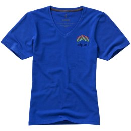 Damski T-shirt organiczny Kawartha z krótkim rękawem niebieski