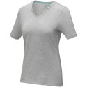 Damski T-shirt organiczny Kawartha z krótkim rękawem szary melanż Damski T-shirt organiczny Kawartha z krótkim rękawem szary melanż