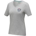 Damski T-shirt organiczny Kawartha z krótkim rękawem szary melanż Damski T-shirt organiczny Kawartha z krótkim rękawem szary melanż