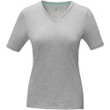 Damski T-shirt organiczny Kawartha z krótkim rękawem szary melanż Damski T-shirt organiczny Kawartha z krótkim rękawem szary melanż