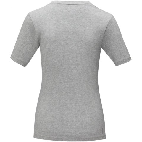 Damski T-shirt organiczny Kawartha z krótkim rękawem szary melanż Damski T-shirt organiczny Kawartha z krótkim rękawem szary melanż