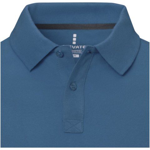 Męskie polo Calgary z krótkim rękawem tech blue Męskie polo Calgary z krótkim rękawem tech blue
