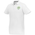 Helios - koszulka męska polo z krótkim rękawem biały Helios - koszulka męska polo z krótkim rękawem biały