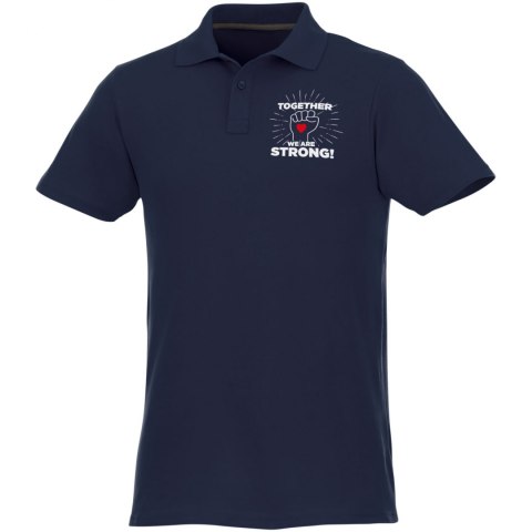 Helios - koszulka męska polo z krótkim rękawem granatowy Helios - koszulka męska polo z krótkim rękawem granatowy
